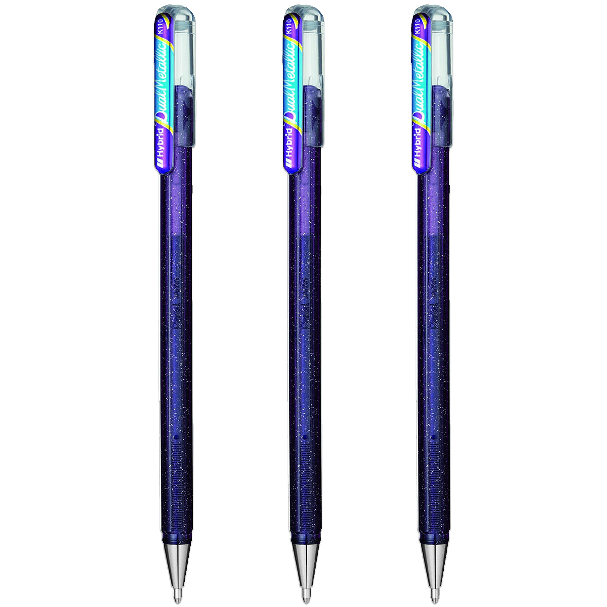 Amazon | ぺんてる ハイブリッド - デュアルメタリック - 液体ゲル